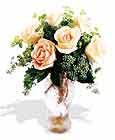  Muş çiçek siparişi sitesi  6 adet sari gül ve cam vazo