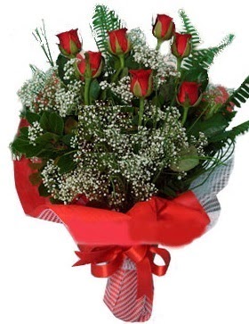 7 kırmızı gül buketi  Muş çiçek servisi , çiçekçi adresleri 